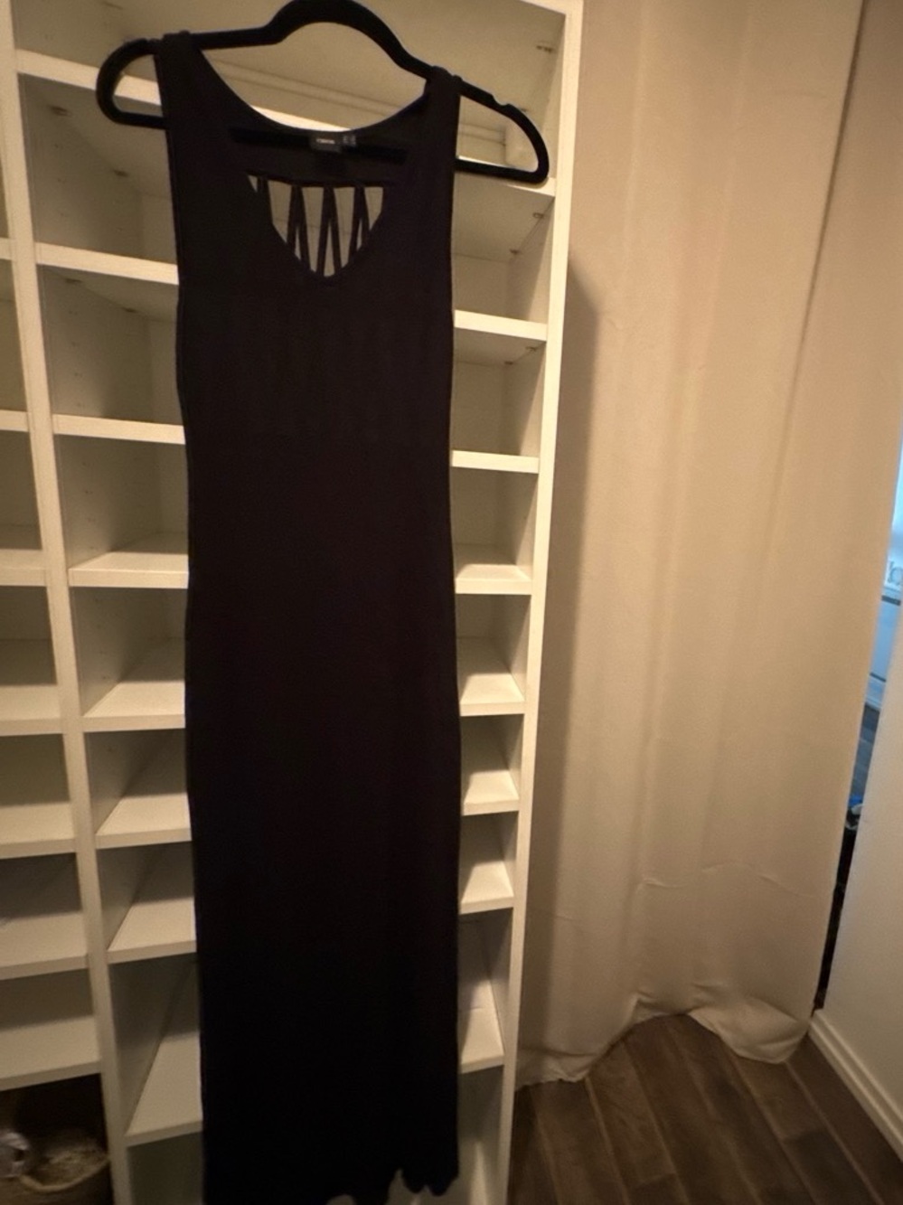 ASOS Black Maxi Dress with Strappy Back